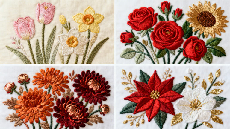 Seasonal Floral Embroidery: Designing a Year-Round Collection